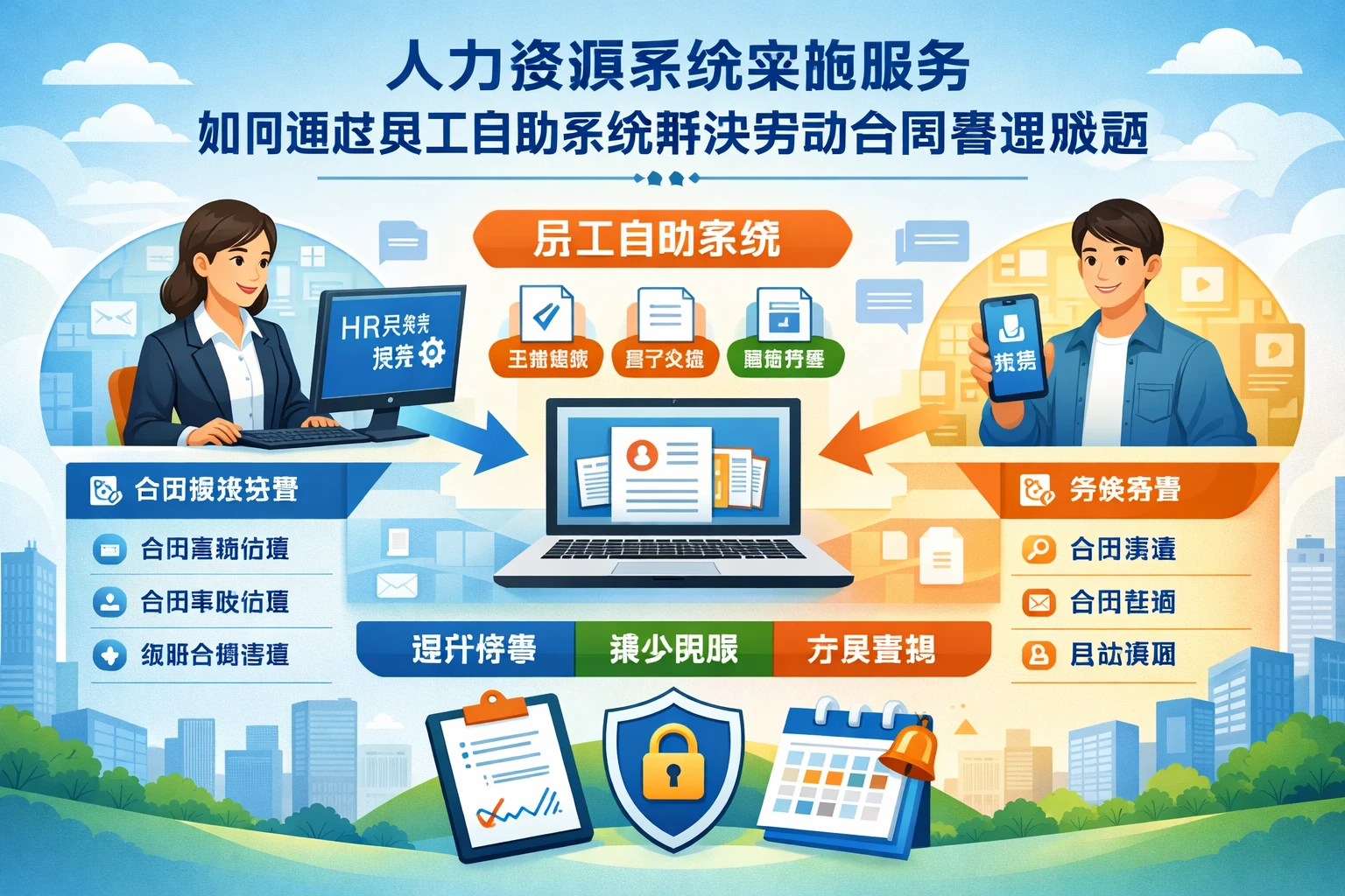 人力资源系统实施服务如何通过员工自助系统解决劳动合同管理难题