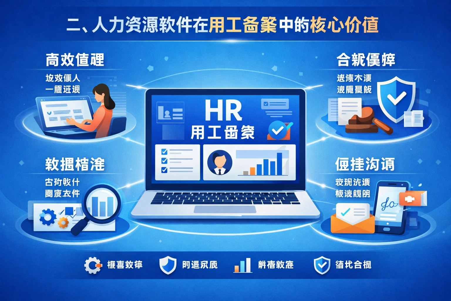 二、人力资源软件在用工备案中的核心价值