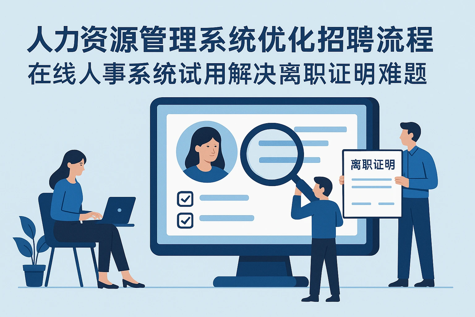 人力资源管理系统优化招聘流程：在线人事系统试用解决离职证明难题