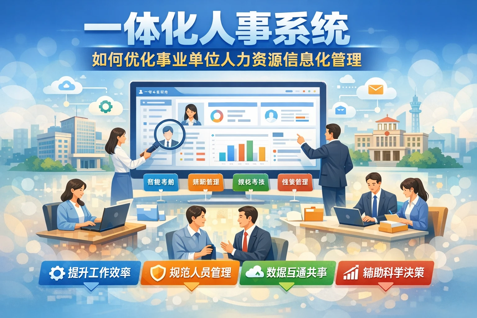 一体化人事系统如何优化事业单位人力资源信息化管理