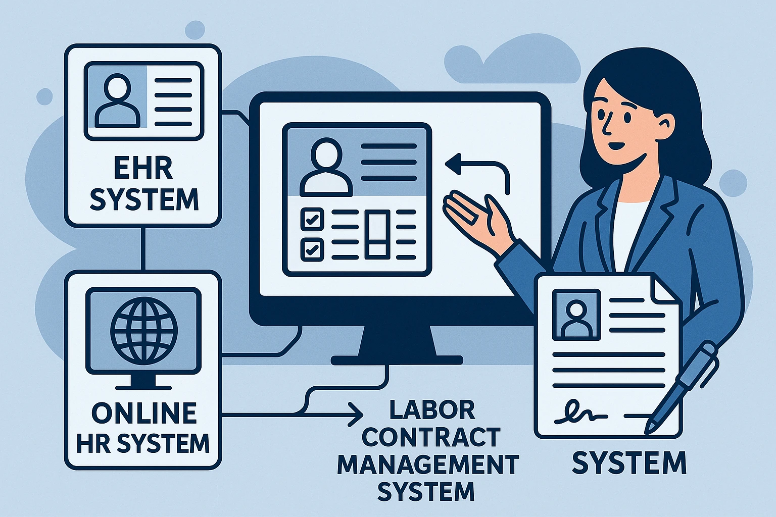现代企业高效人事管理：EHR系统、在线人事系统与劳动合同管理系统的整合应用