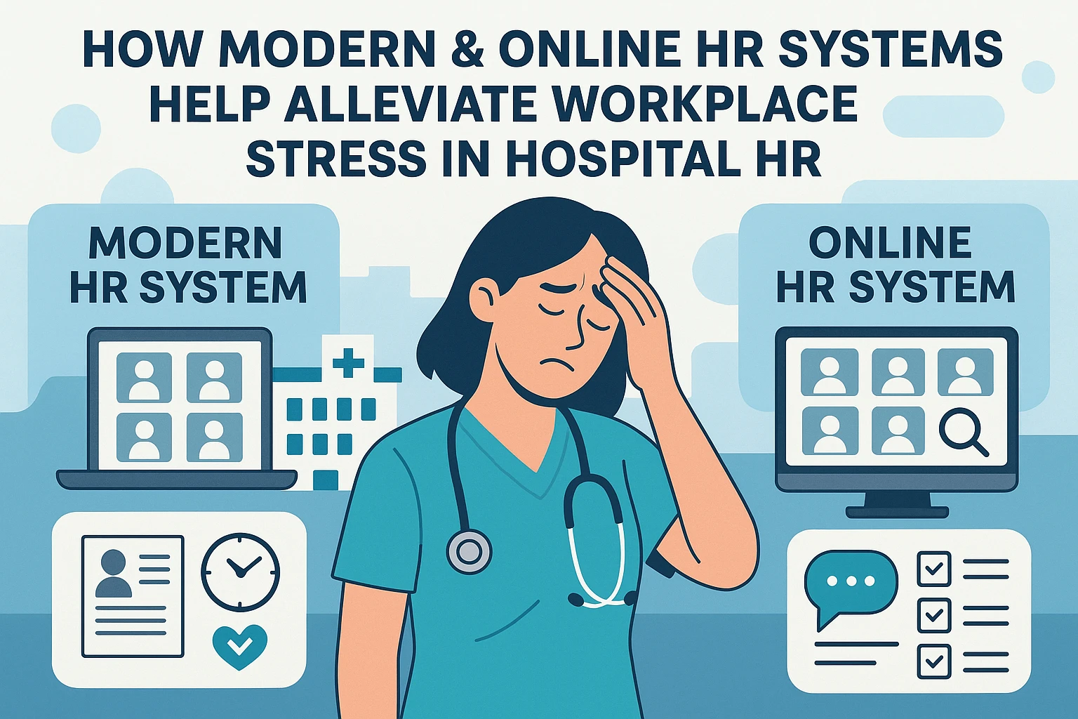 现代人事系统与在线人事系统如何帮助医院人事系统缓解职场压力