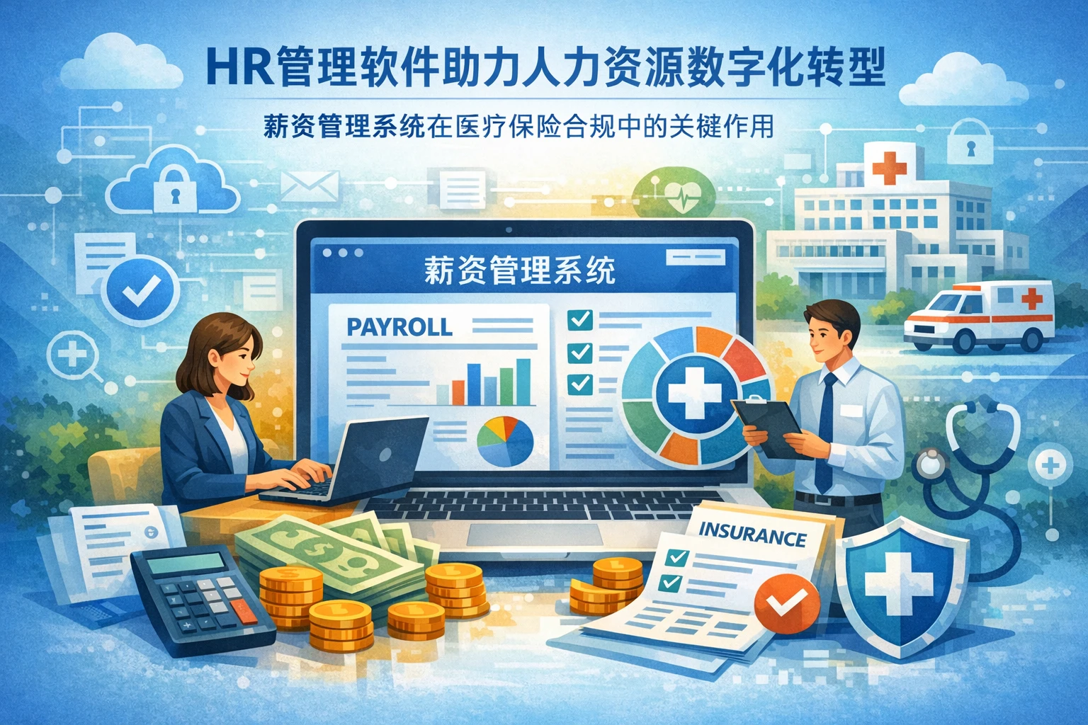 HR管理软件助力人力资源数字化转型:薪资管理系统在医疗保险合规中的关键作用