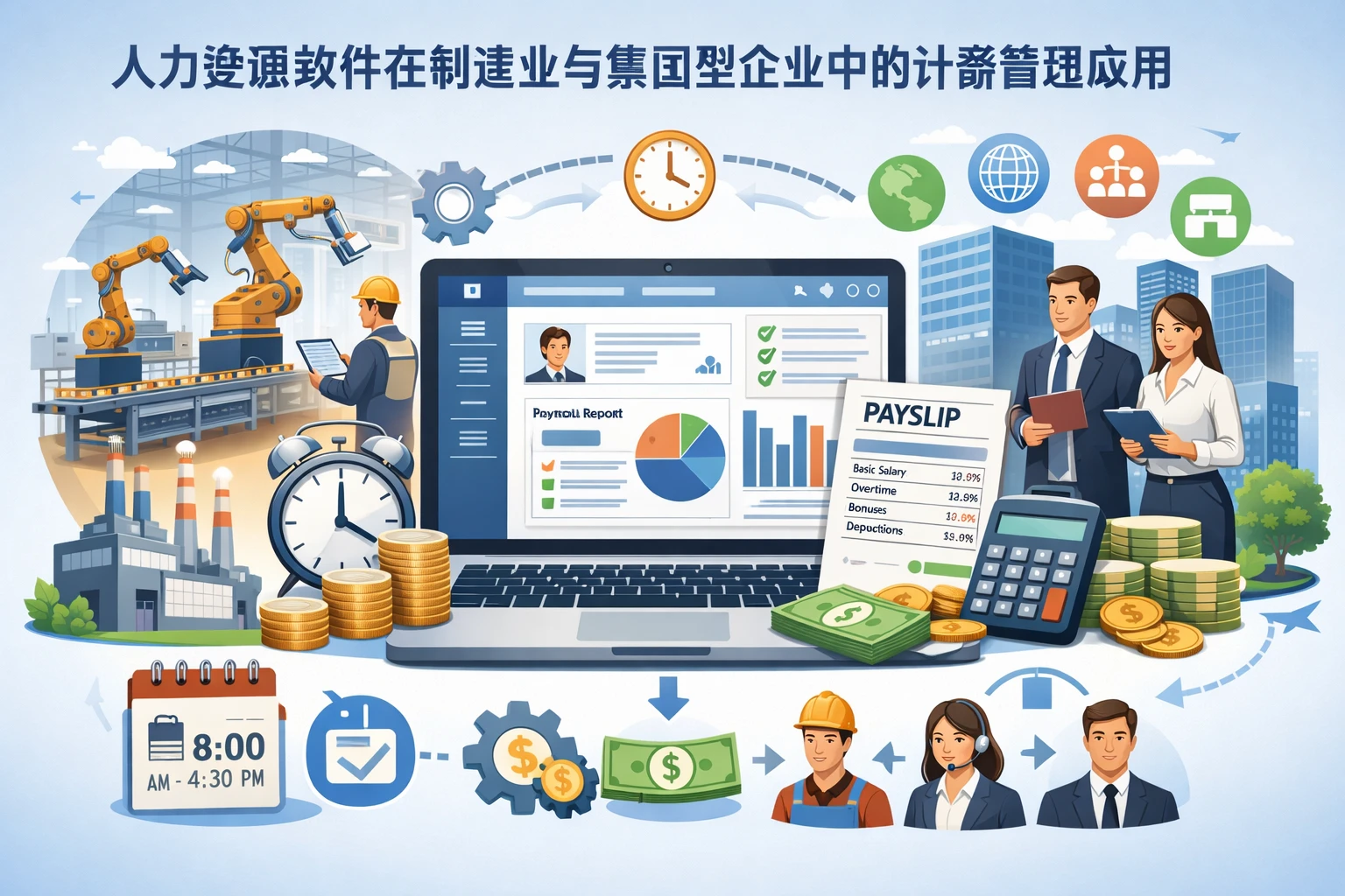 人力资源软件在制造业与集团型企业中的计薪管理应用