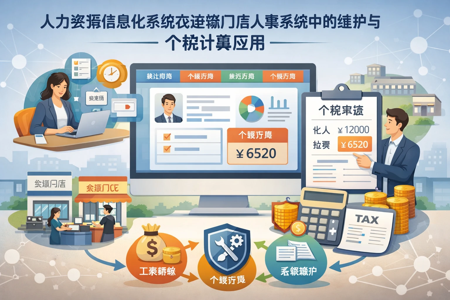 人力资源信息化系统在连锁门店人事系统中的维护与个税计算应用
