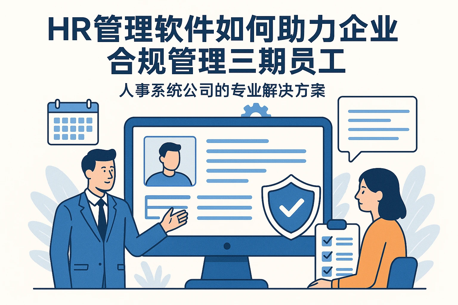 HR管理软件如何助力企业合规管理三期员工——人事系统公司的专业解决方案