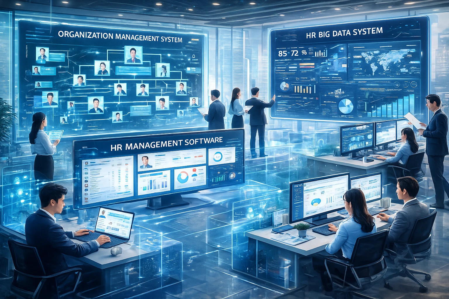 现代企业高效管理：HR管理软件、组织架构管理系统与人事大数据系统的整合应用