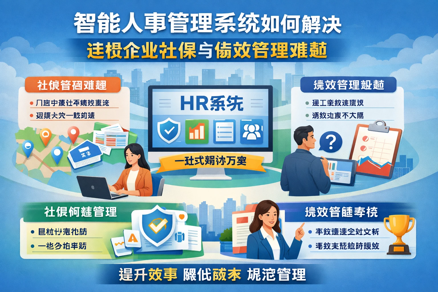 智能人事管理系统如何解决连锁企业社保与绩效管理难题