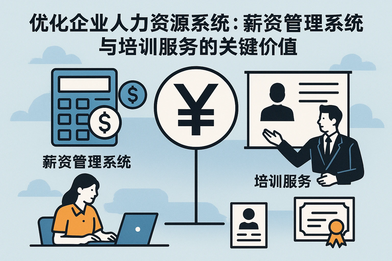 优化企业人力资源系统：薪资管理系统与培训服务的关键价值