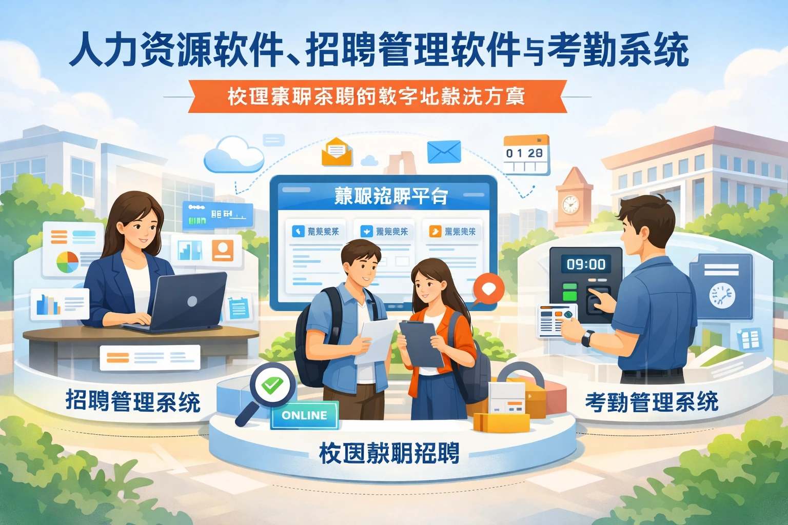 人力资源软件、招聘管理软件与考勤系统：校园兼职招聘的数字化解决方案