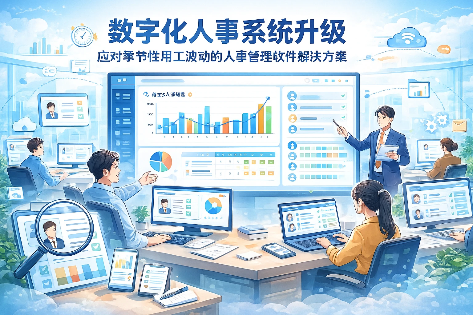 数字化人事系统升级:应对季节性用工波动的人事管理软件解决方案