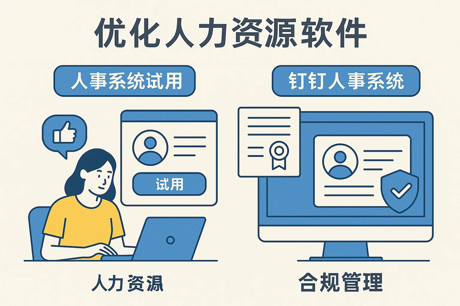 优化人力资源软件:人事系统试用与钉钉人事系统的合规管理
