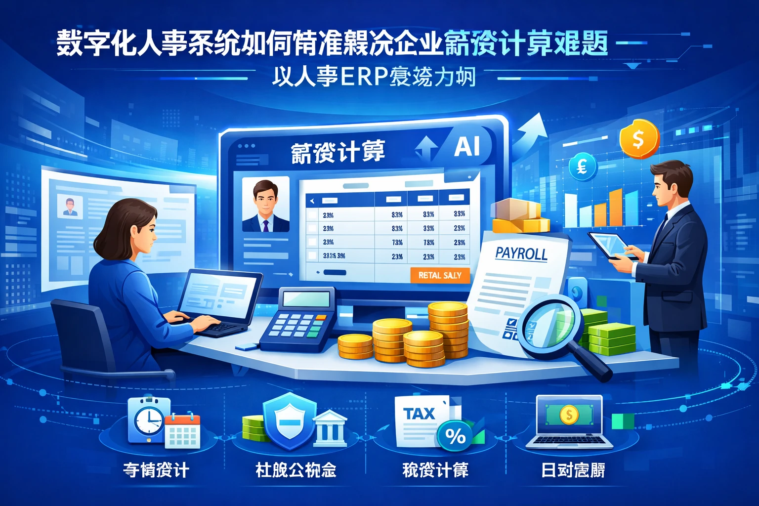 数字化人事系统如何精准解决企业薪资计算难题 - 以人事ERP系统为例