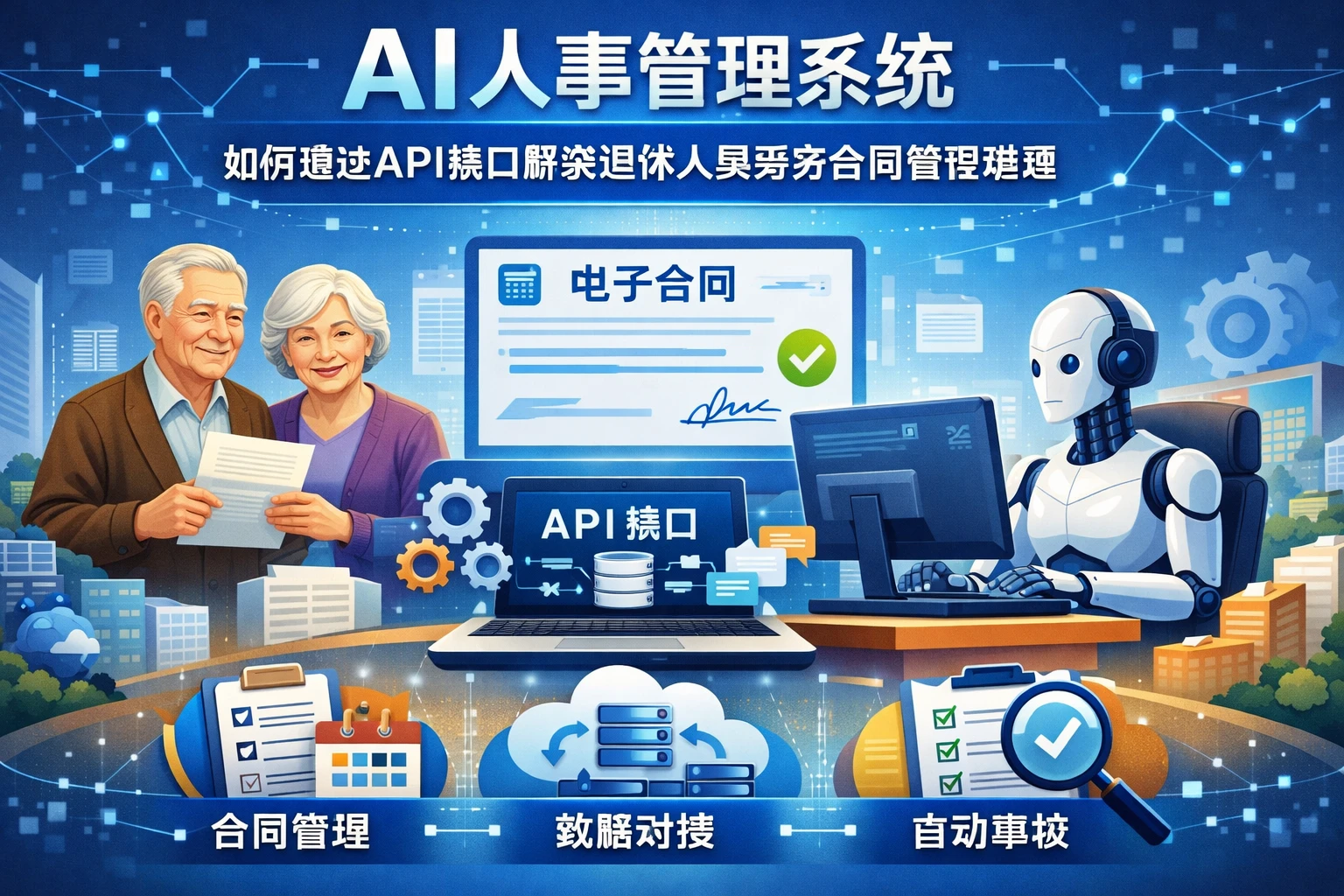 AI人事管理系统如何通过API接口解决退休人员劳务合同管理难题