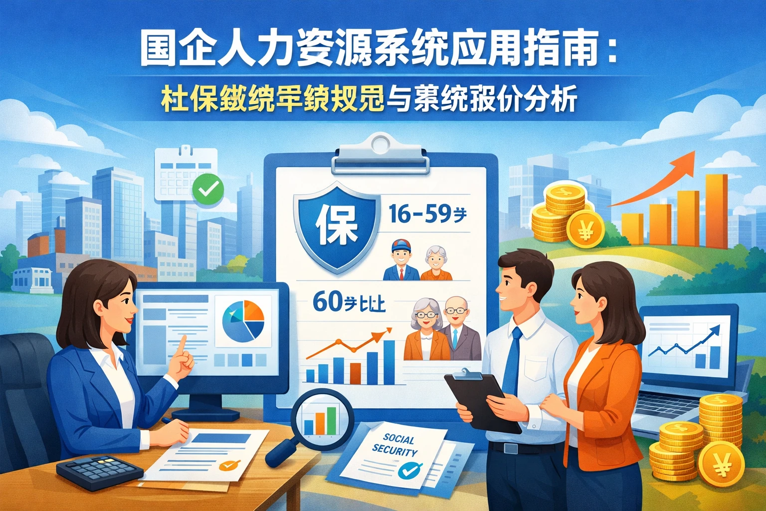 国企人力资源系统应用指南：社保缴纳年龄规范与系统报价分析