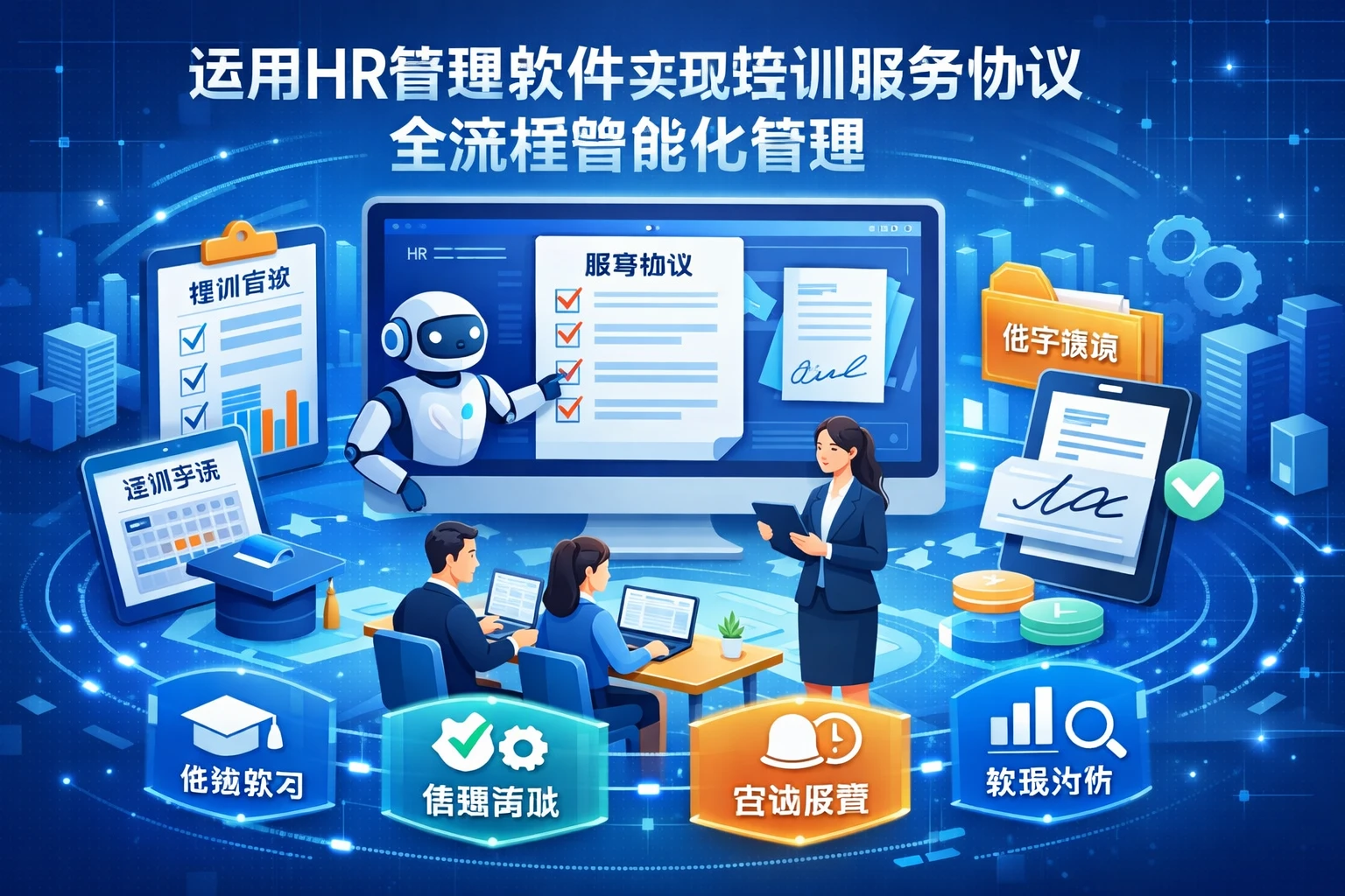 运用HR管理软件实现培训服务协议全流程智能化管理