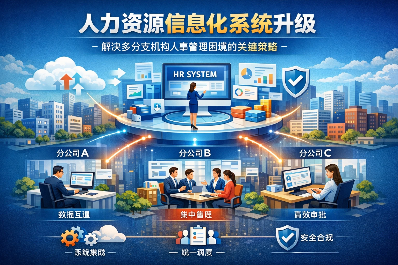 人力资源信息化系统升级：解决多分支机构人事管理困境的关键策略