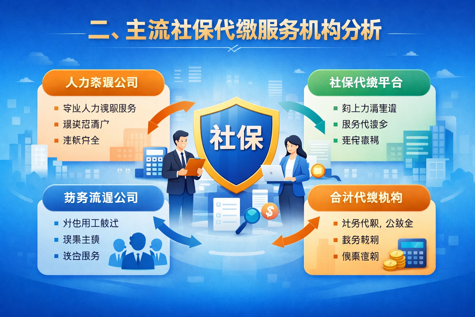 二、主流社保代缴服务机构分析