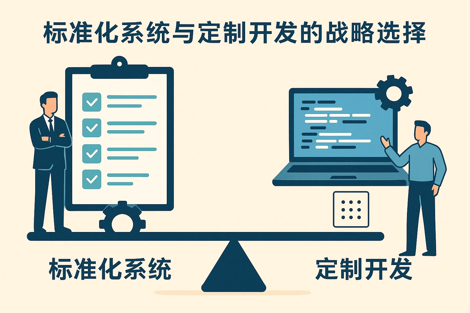 标准化系统与定制开发的战略选择
