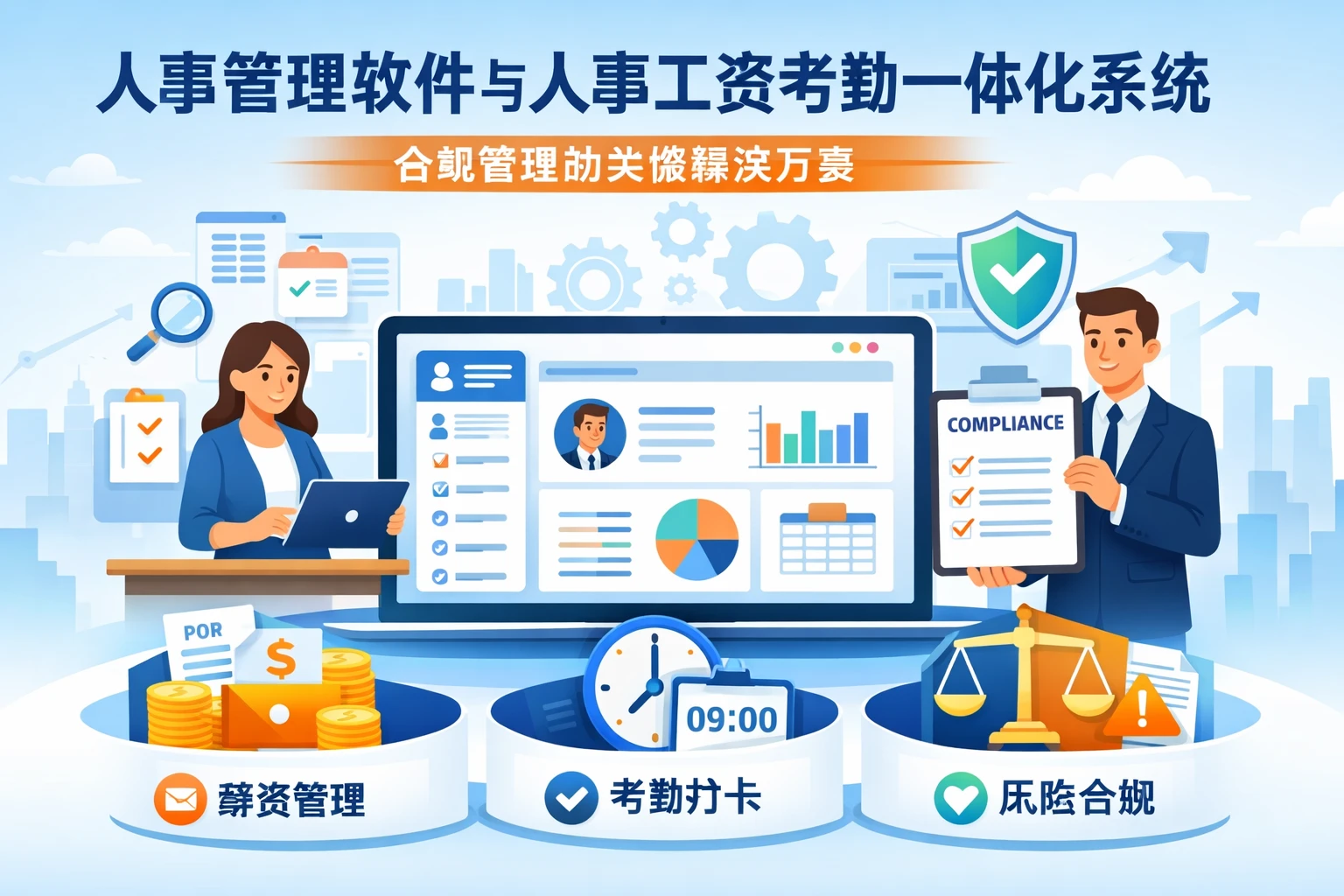 人事管理软件与人事工资考勤一体化系统：合规管理的关键解决方案