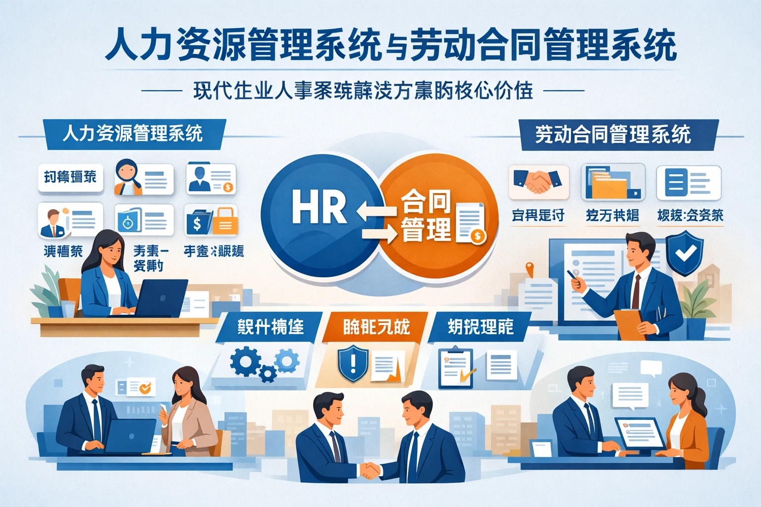 人力资源管理系统与劳动合同管理系统：现代企业人事系统解决方案的核心价值