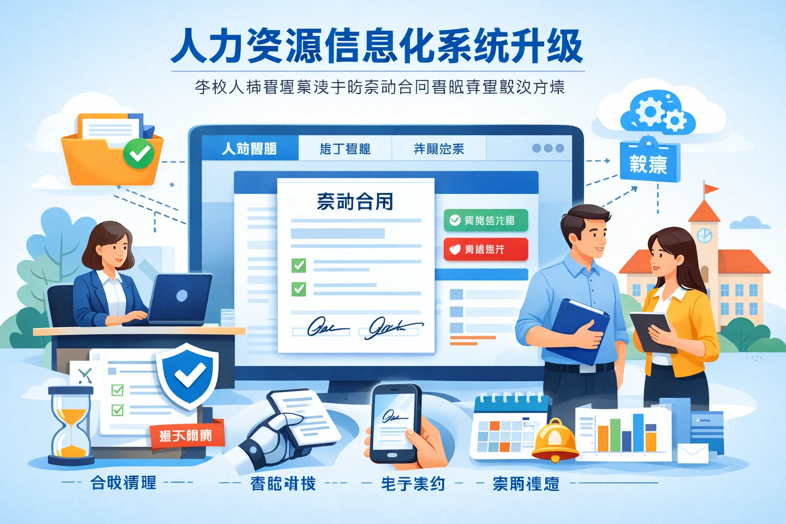 人力资源信息化系统升级：学校人事管理系统中的劳动合同智能管理解决方案