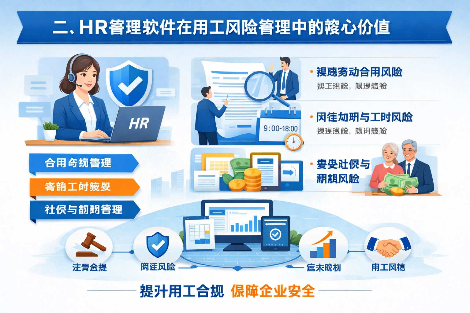二、HR管理软件在用工风险管理中的核心价值