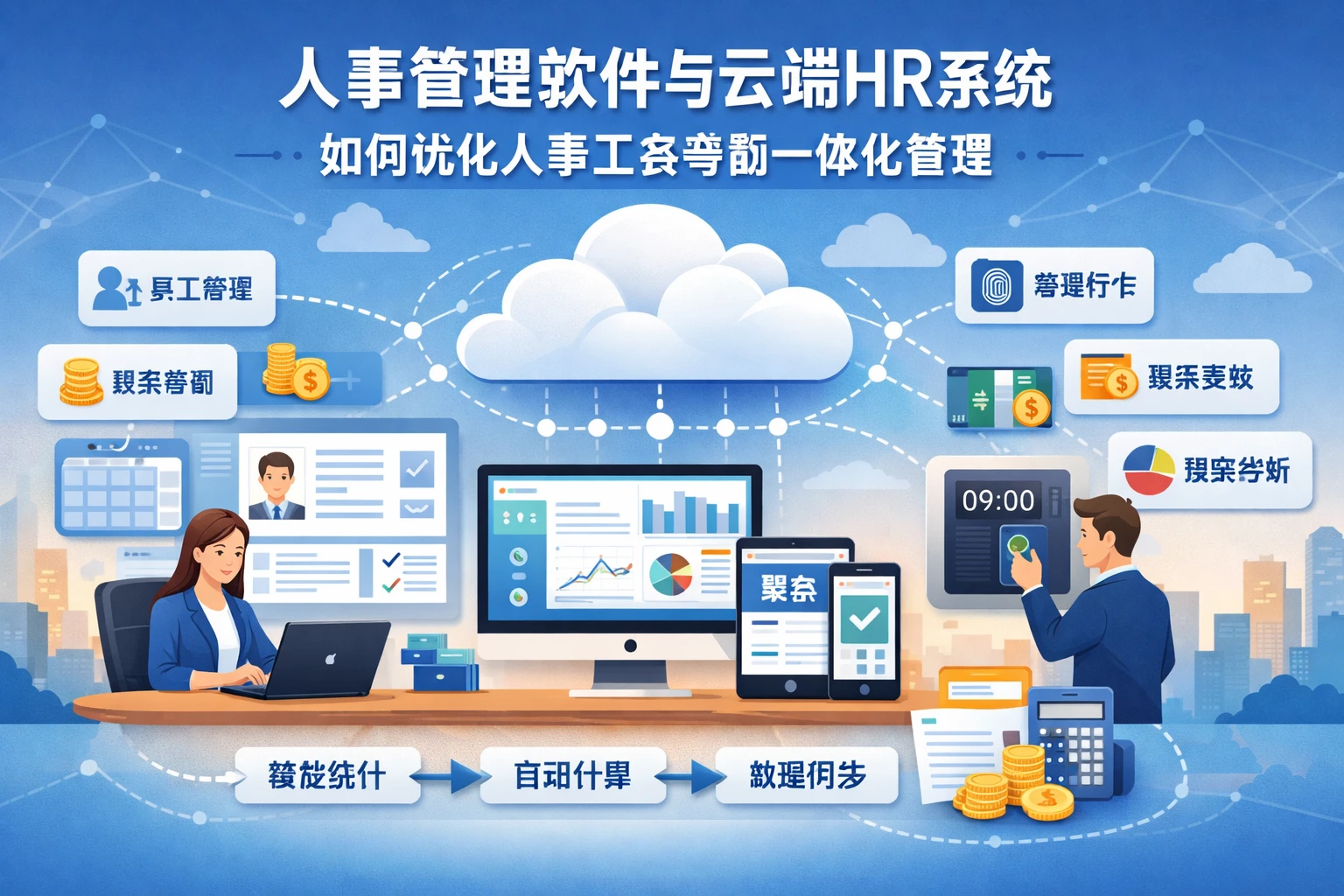 人事管理软件与云端HR系统如何优化人事工资考勤一体化管理