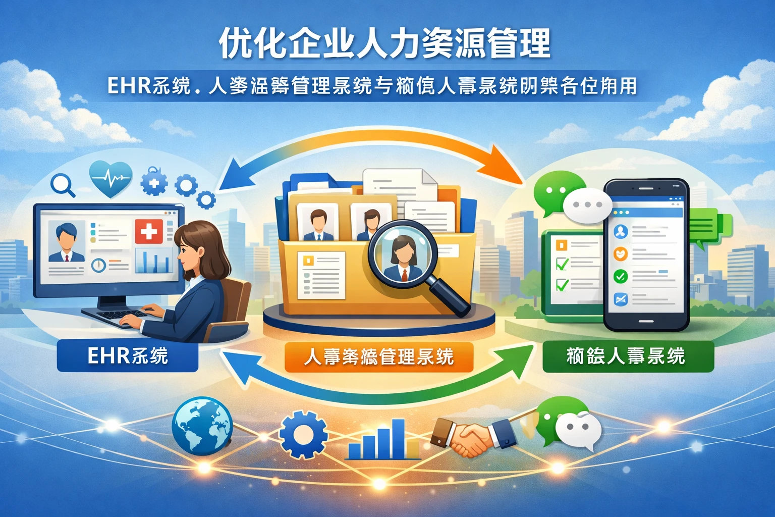 优化企业人力资源管理：EHR系统、人事档案管理系统与微信人事系统的整合应用