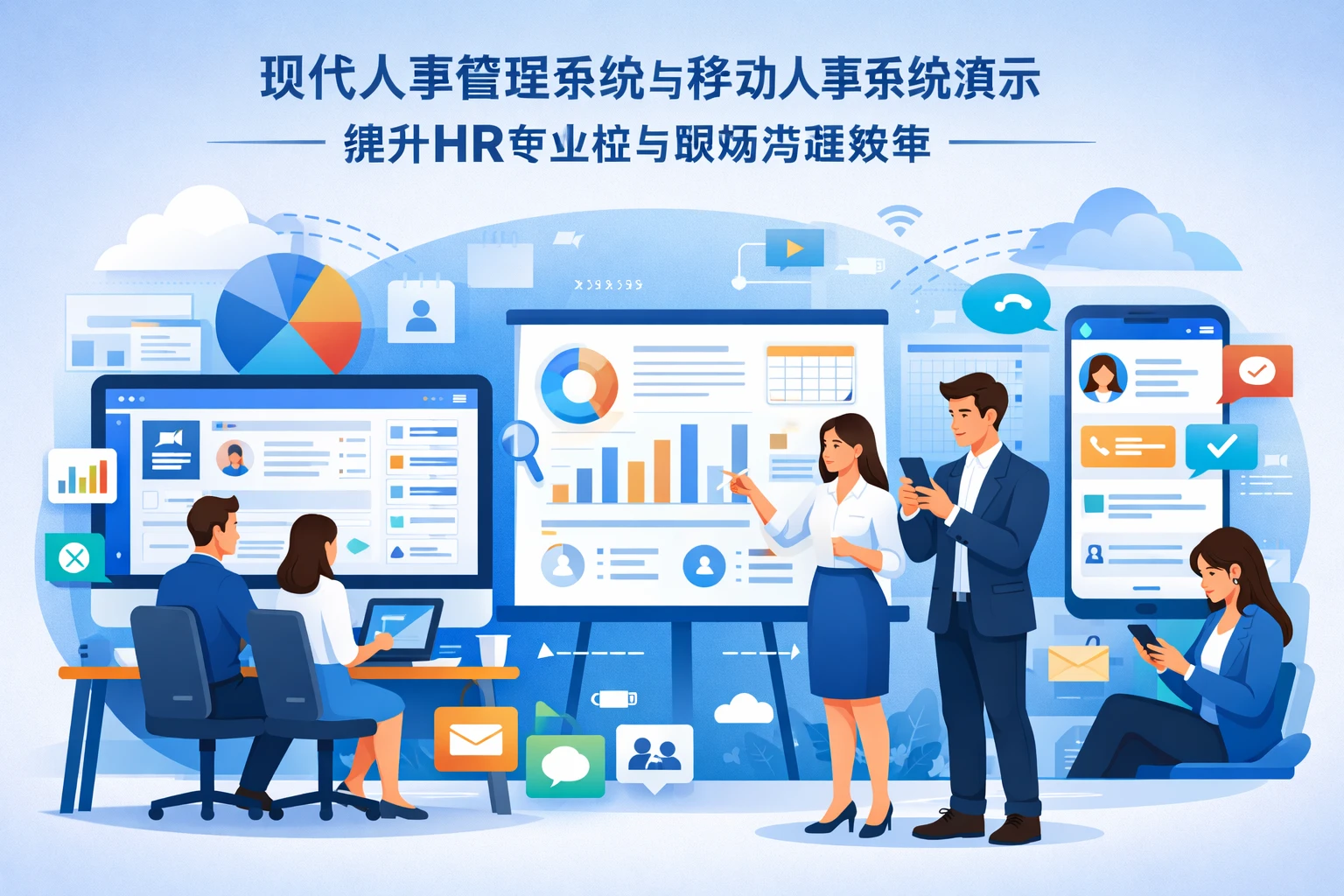 现代人事管理系统与移动人事系统演示：提升HR专业性与职场沟通效率