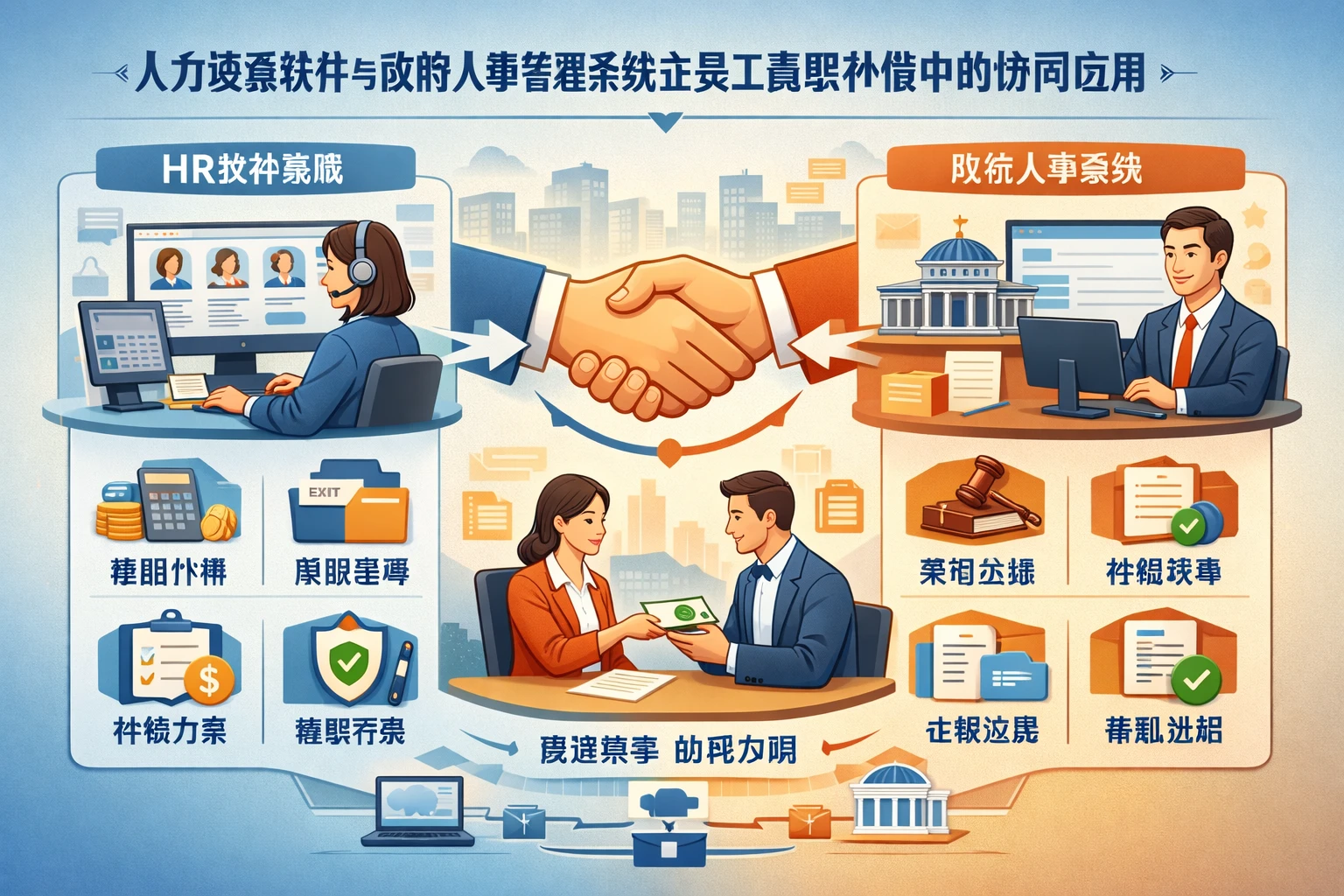 人力资源软件与政府人事管理系统在员工离职补偿中的协同应用