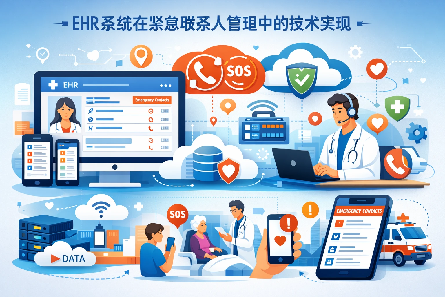 ehr系统在紧急联系人管理中的技术实现