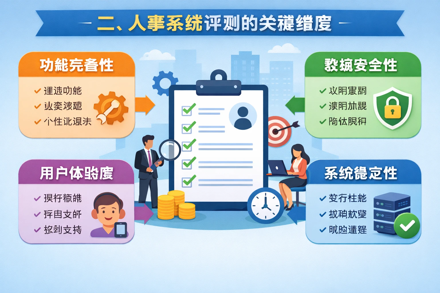 二、人事系统评测的关键维度