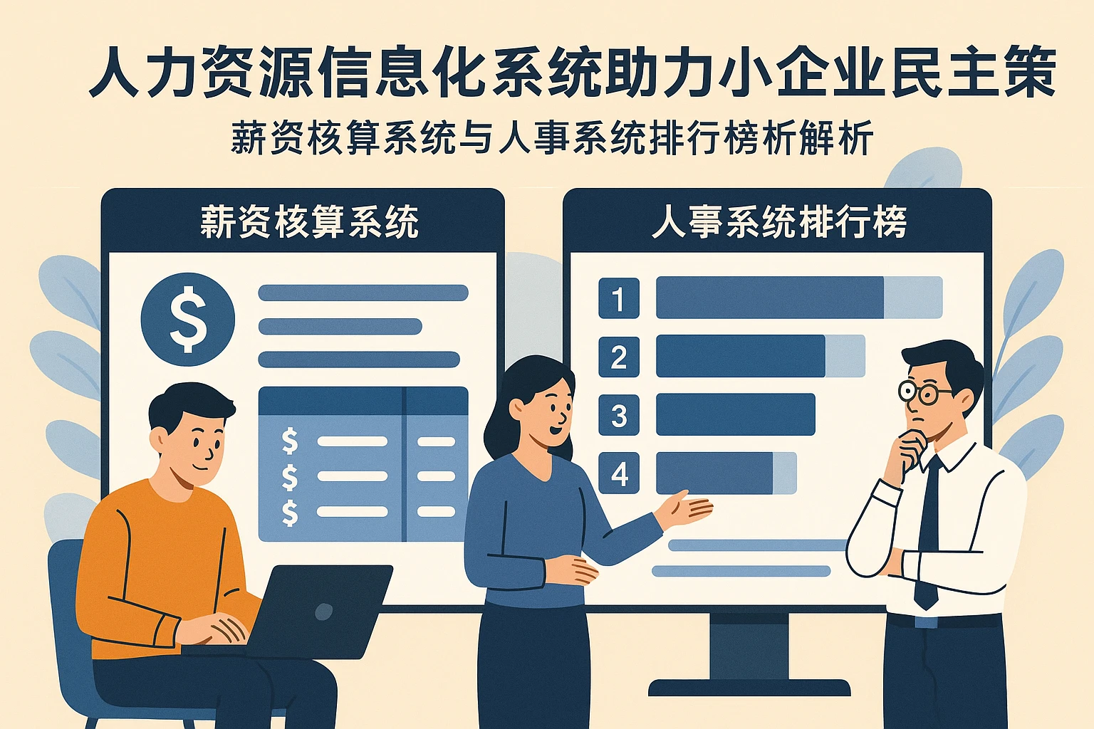 人力资源信息化系统助力小企业民主决策:薪资核算系统与人事系统排行榜解析