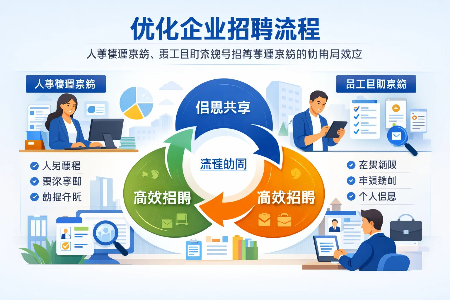 优化企业招聘流程：人事管理系统、员工自助系统与招聘管理系统的协同效应