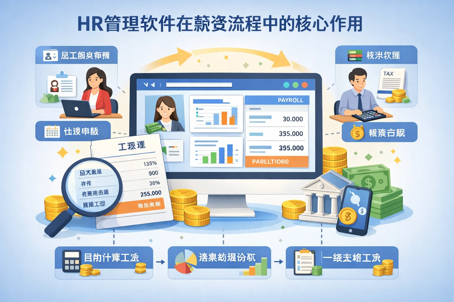 HR管理软件在薪资流程中的核心作用