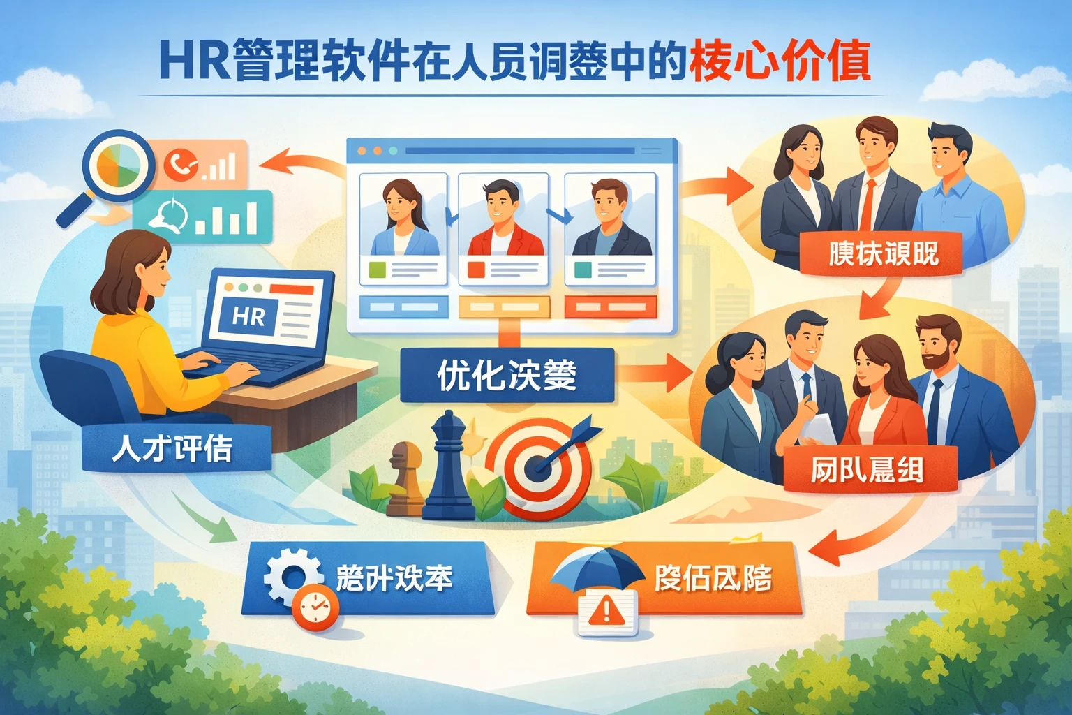 HR管理软件在人员调整中的核心价值