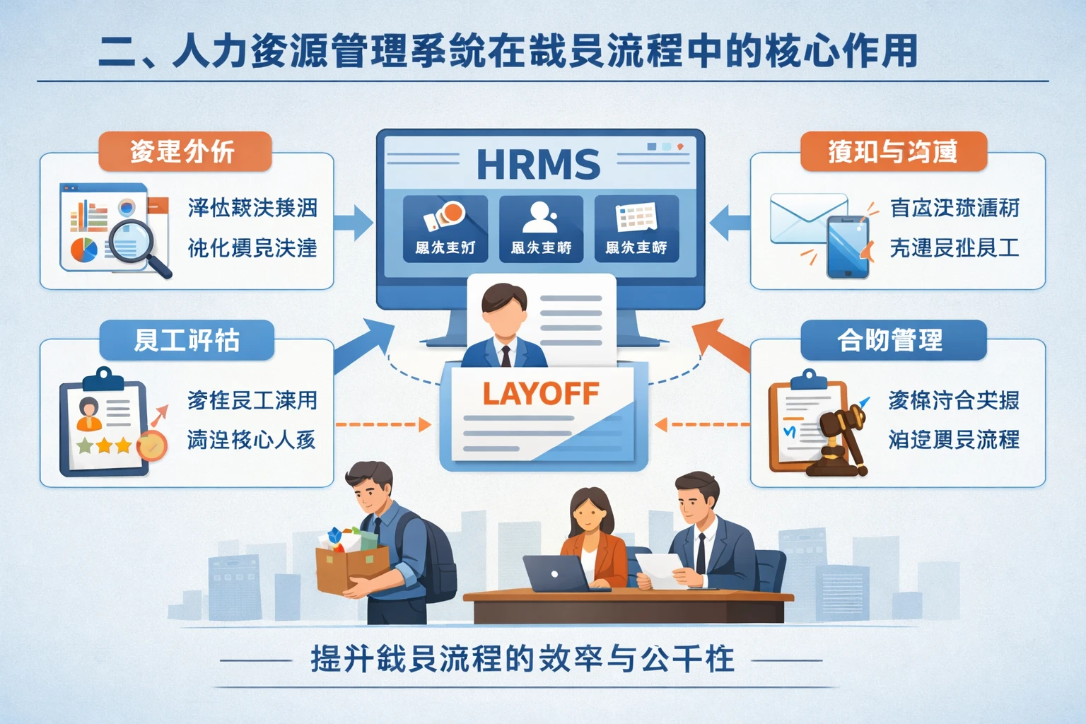 二、人力资源管理系统在裁员流程中的核心作用