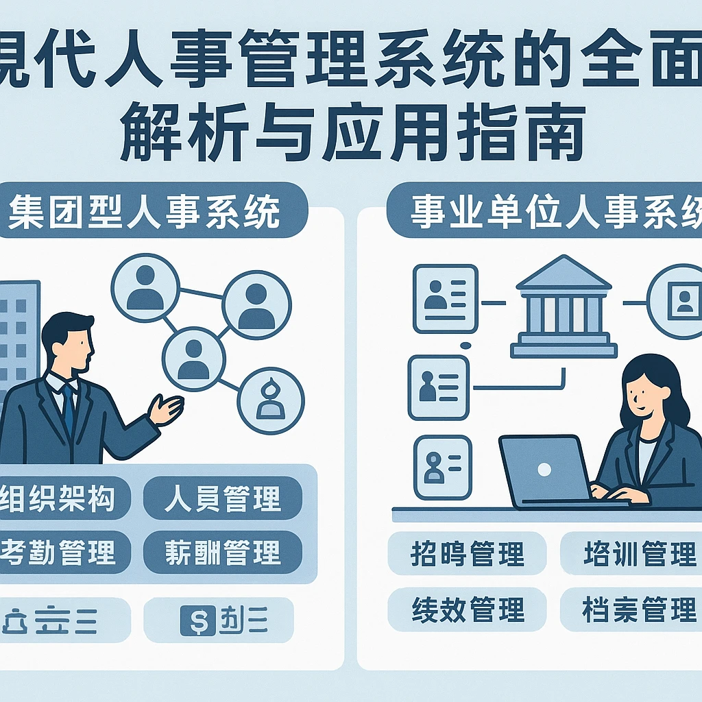集团型人事系统与事业单位人事系统：现代人事管理系统的全面解析与应用指南