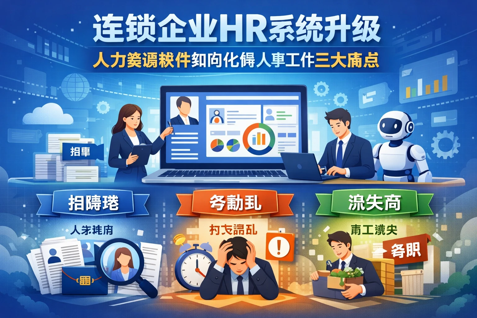 连锁企业HR系统升级：人力资源软件如何化解人事工作三大痛点