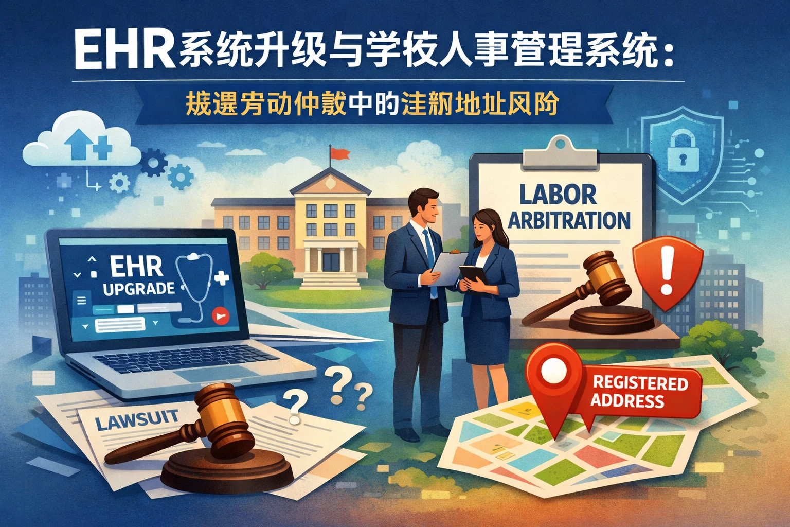 EHR系统升级与学校人事管理系统:规避劳动仲裁中的注册地址风险