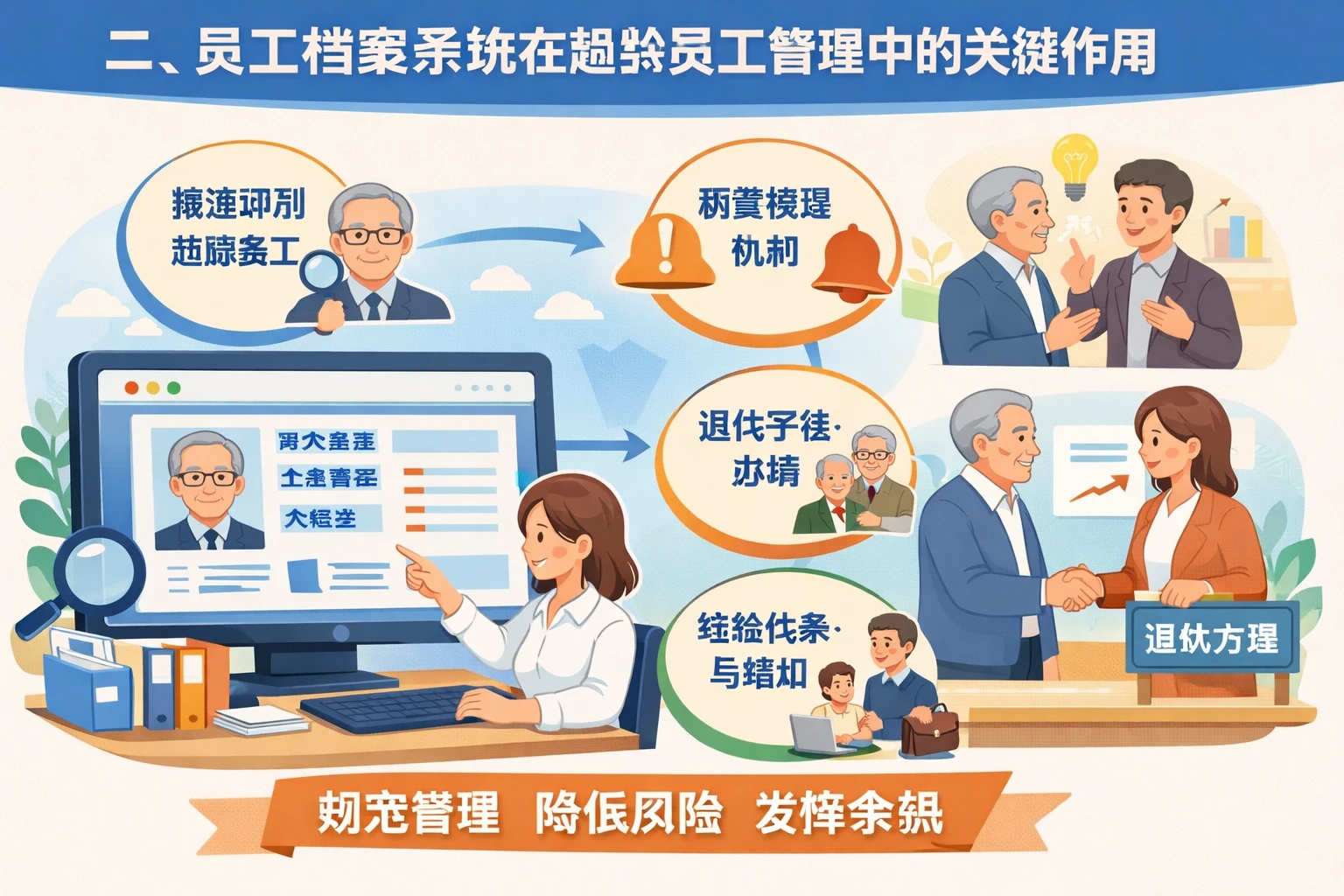 二、员工档案系统在超龄员工管理中的关键作用