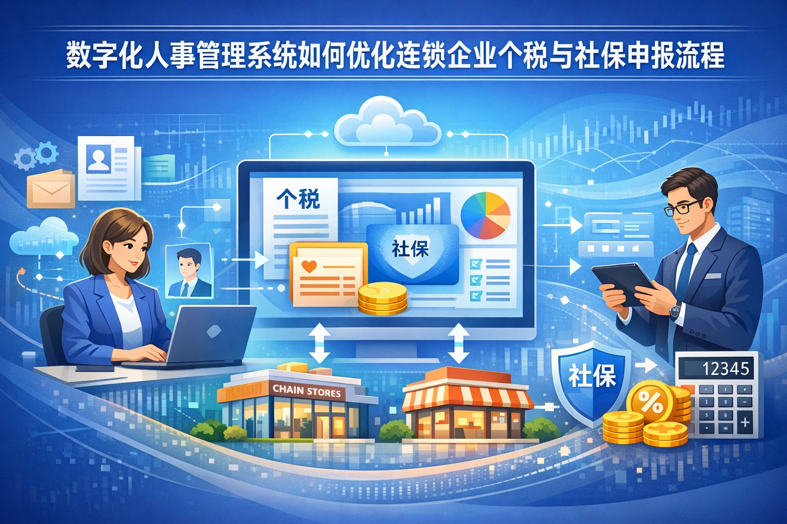 数字化人事管理系统如何优化连锁企业个税与社保申报流程