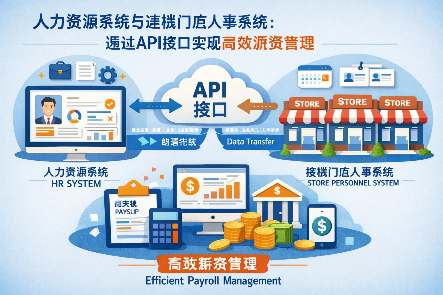 人力资源系统与连锁门店人事系统：通过API接口实现高效薪资管理