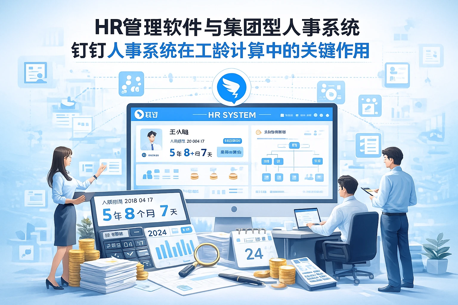 HR管理软件与集团型人事系统：钉钉人事系统在工龄计算中的关键作用