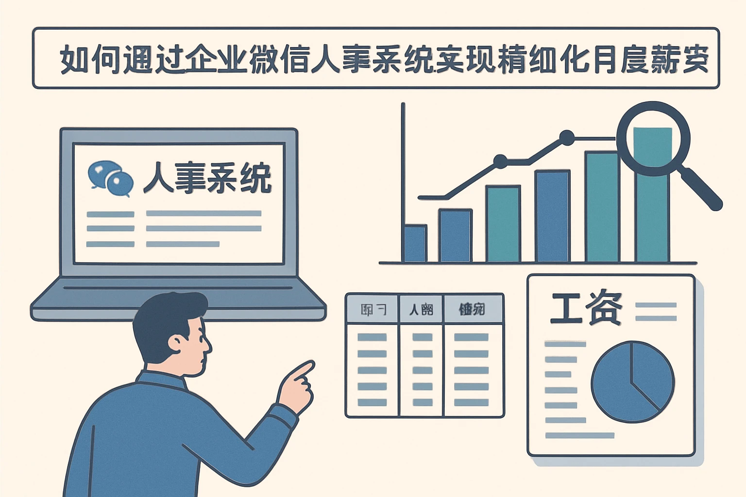 如何通过企业微信人事系统实现精细化月度薪资分析