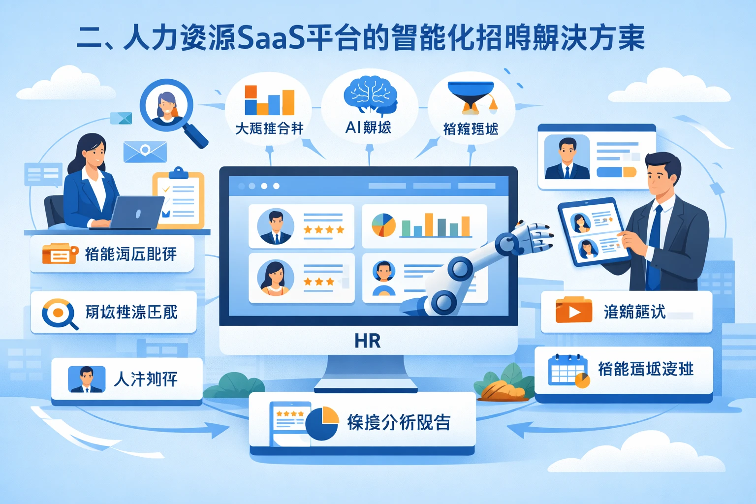 二、人力资源SaaS平台的智能化招聘解决方案
