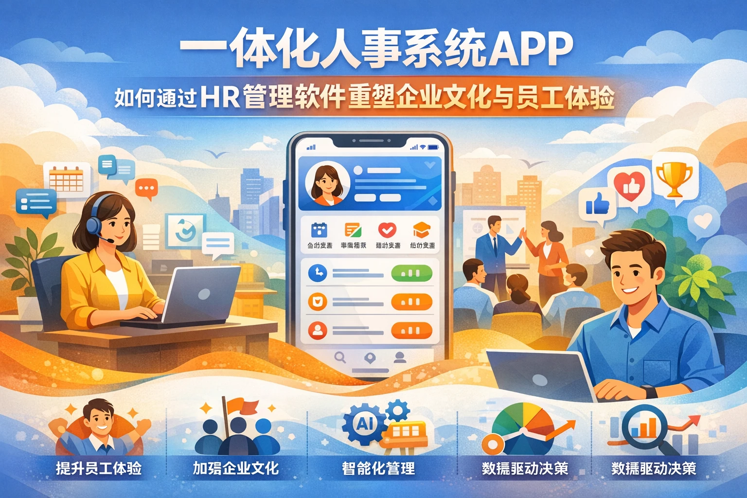一体化人事系统APP如何通过HR管理软件重塑企业文化与员工体验
