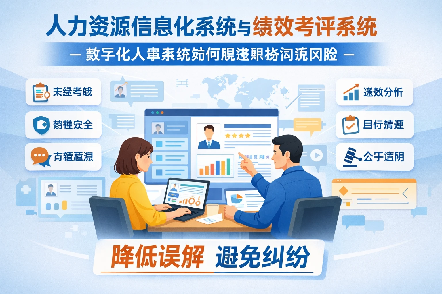 人力资源信息化系统与绩效考评系统:数字化人事系统如何规避职场沟通风险