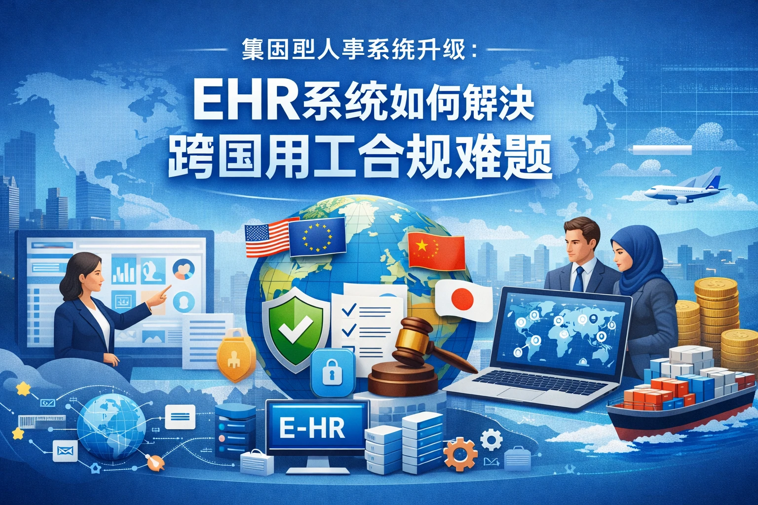集团型人事系统升级:EHR系统如何解决跨国用工合规难题